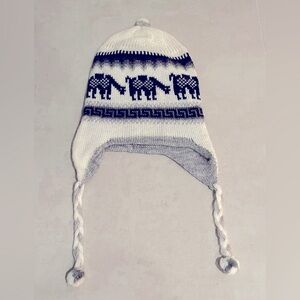 Unisex original Peruvian Alpaca Ski Hat with Earflaps